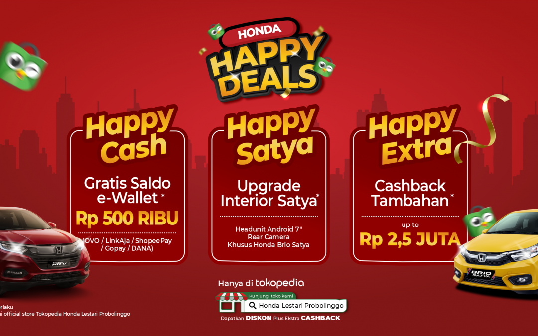 Promo Honda Happy Deals November