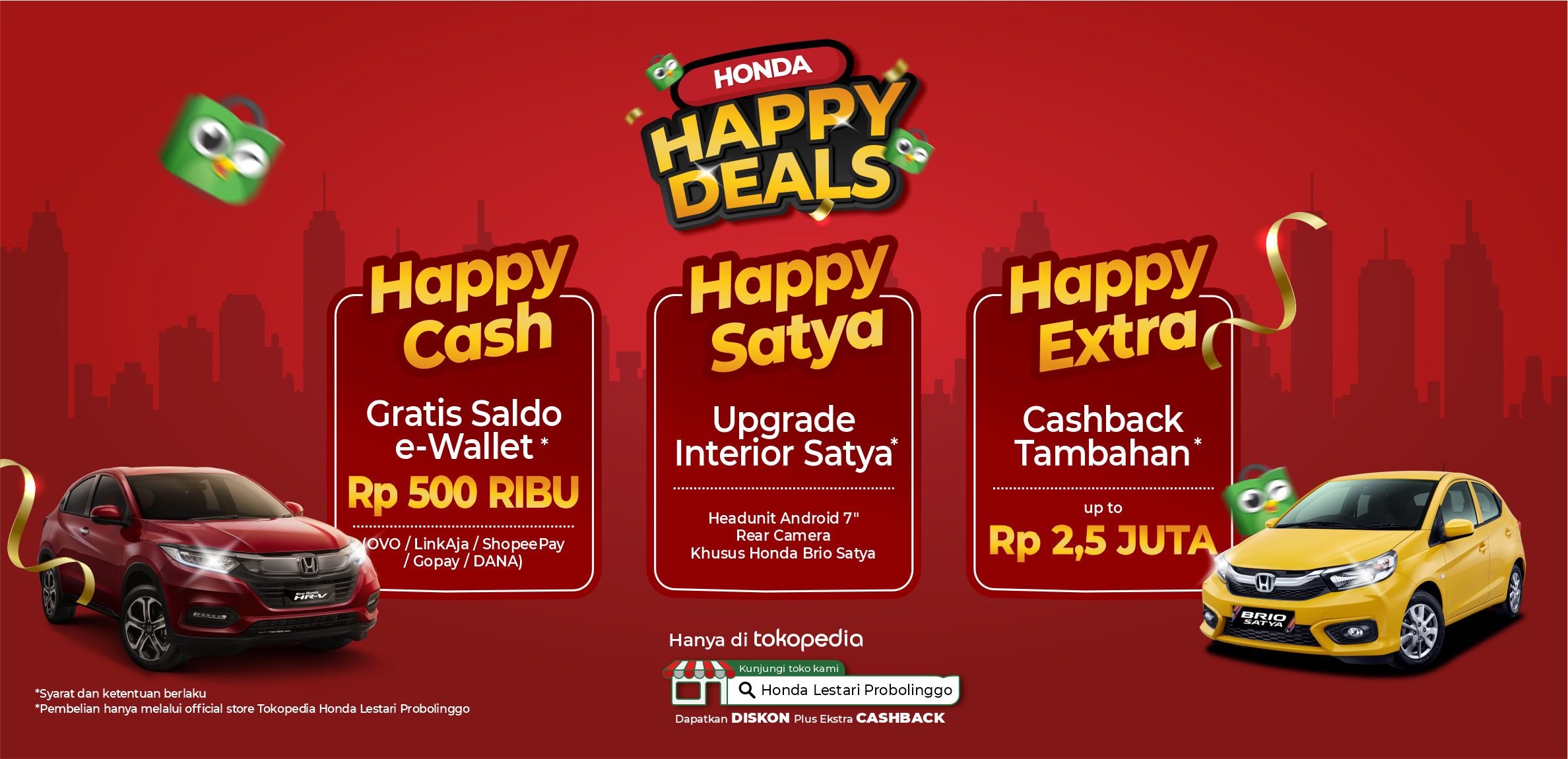 Promo Honda Happy Deals November Honda Probolinggo