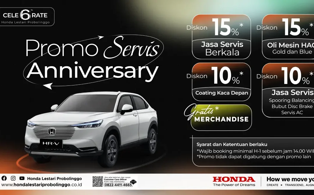 Promo Service Honda Anniversary